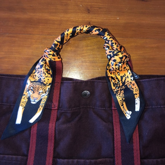 Brand New Leopard Black Twilly Scarf - Picture 2 of 3